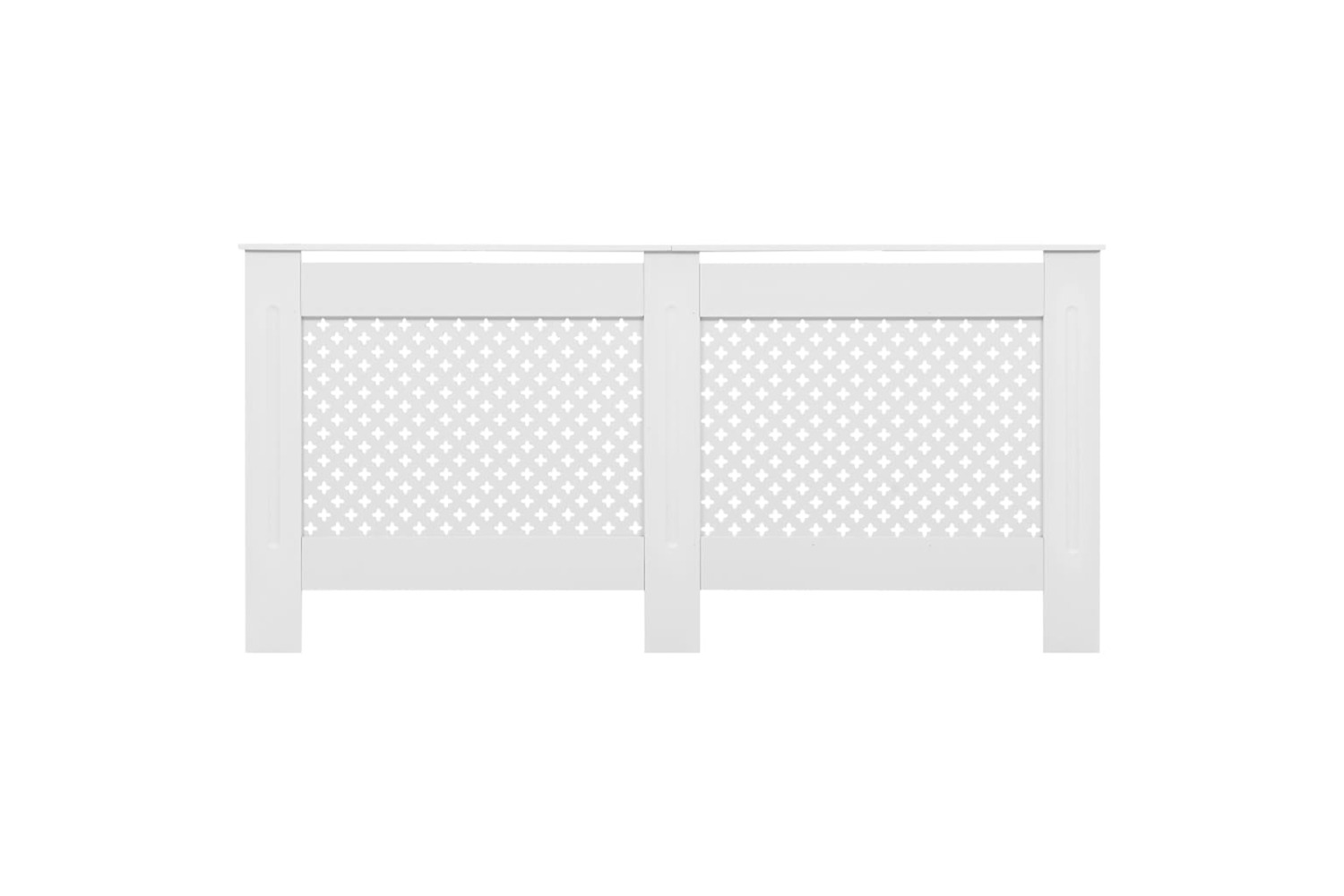 vidaXL 3051379 Radiator Covers 2 Pcs White 172x19x81.5cm Mdf