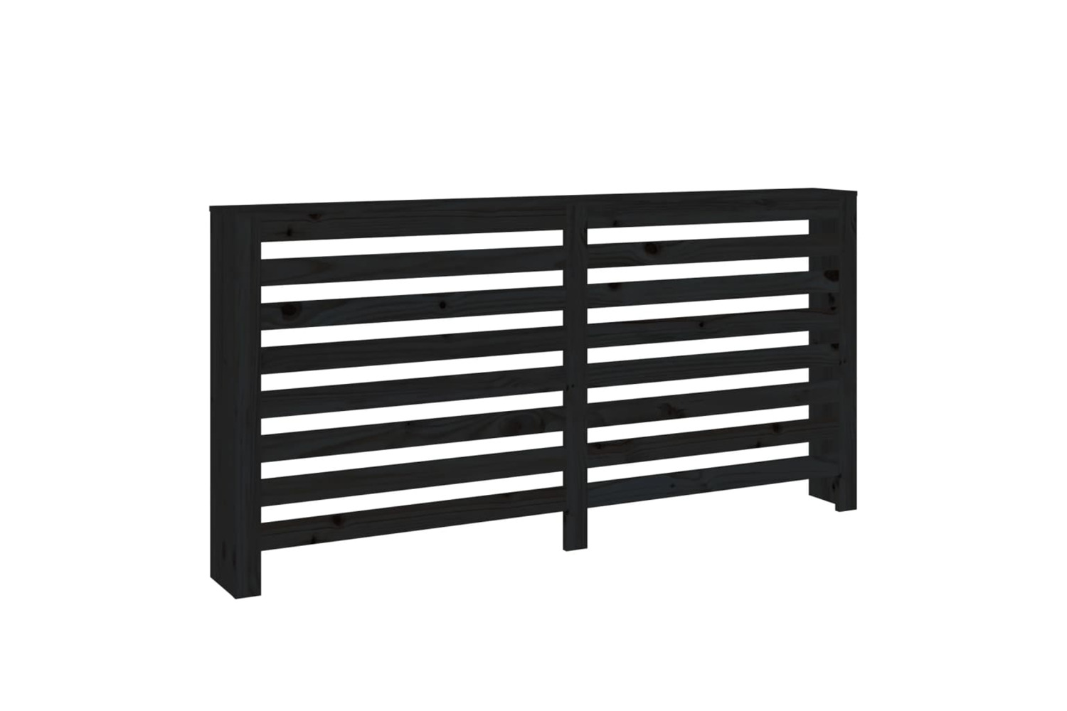 vidaXL 822610 Radiator Cover Black 169x19x84cm Solid Wood Pine