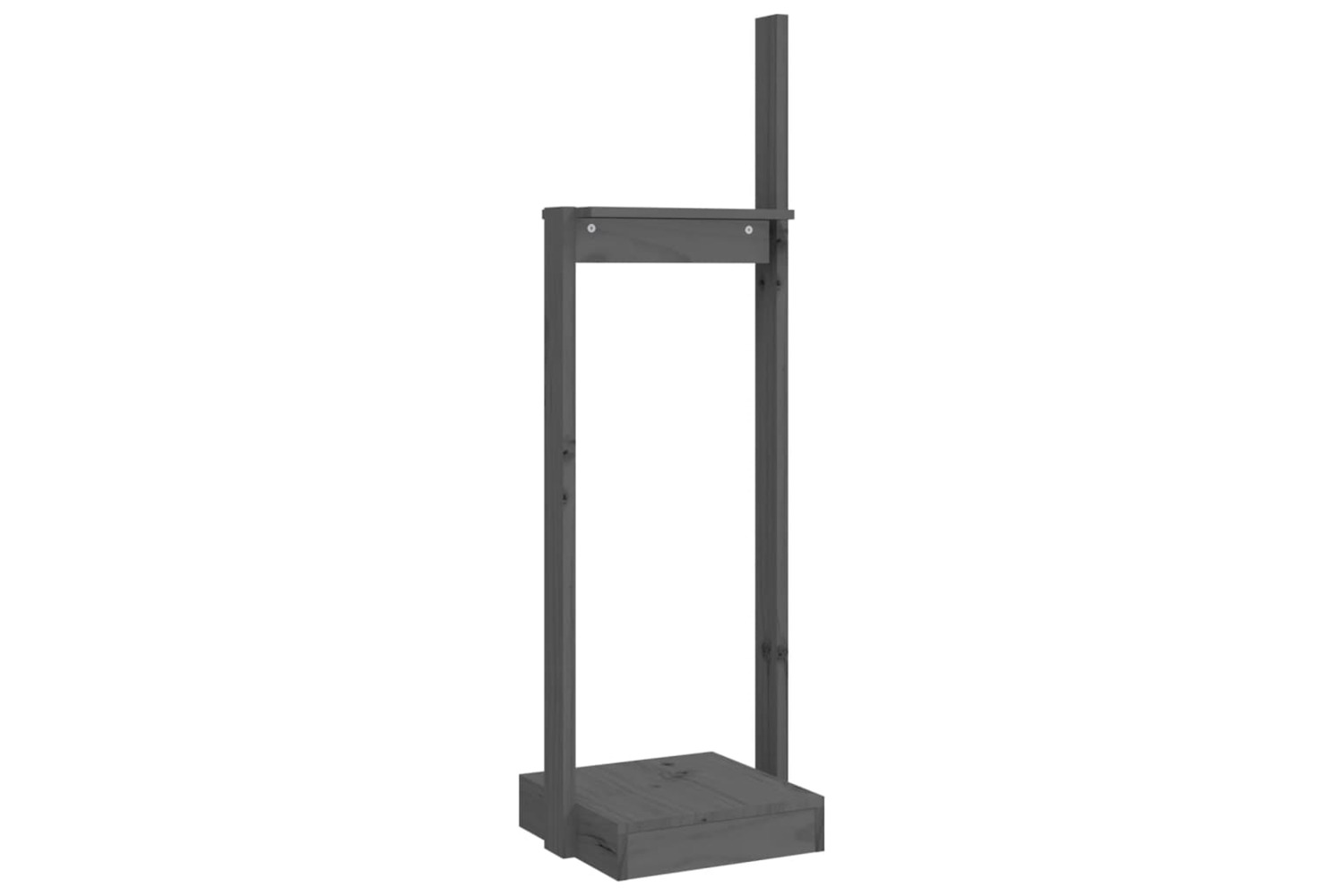 vidaXL 822618 Log Holder Grey 33.5x30x110cm Solid Wood Pine