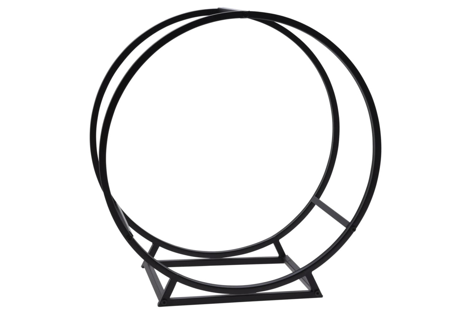 Progarden Wood Storage Stand Round 50x25x51.5 Cm Black