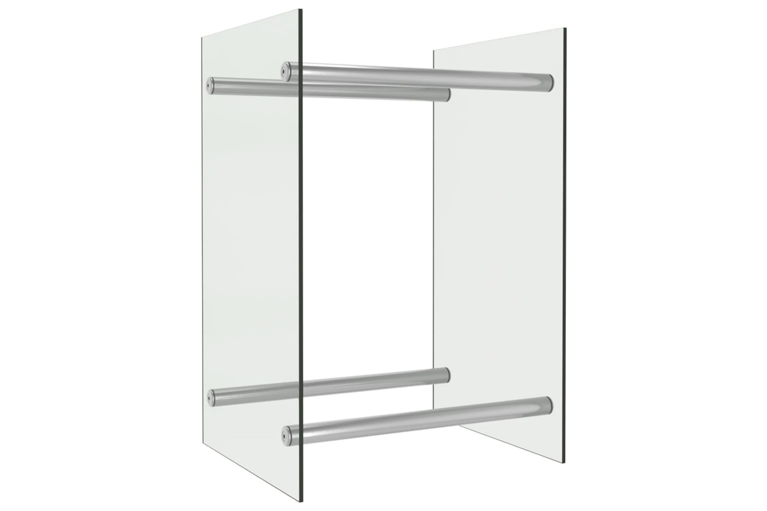 vidaXL 282828 Firewood Rack Transparent 40x35x60cm Glass