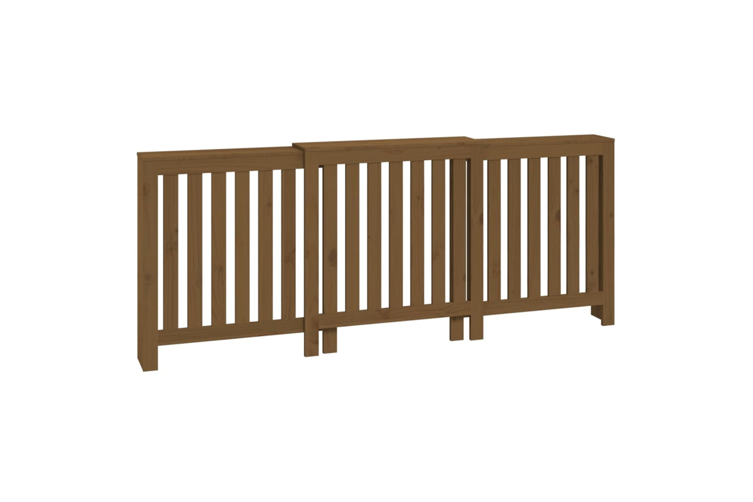 vidaXL 822589 Radiator Cover Honey Brown 210x21x85cm Solid Wood Pine