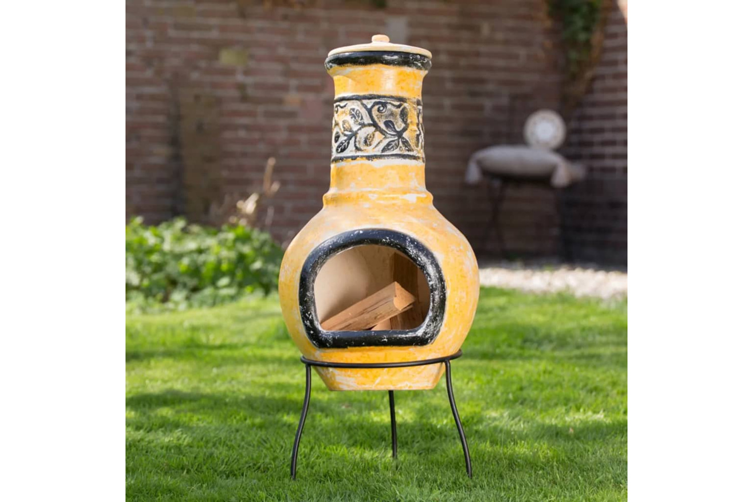 Redfire Fireplace Soledad Clay Yellow/black 86035