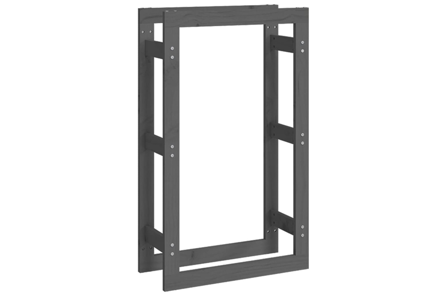vidaXL 822414 Firewood Rack Grey 60x25x100cm Solid Wood Pine
