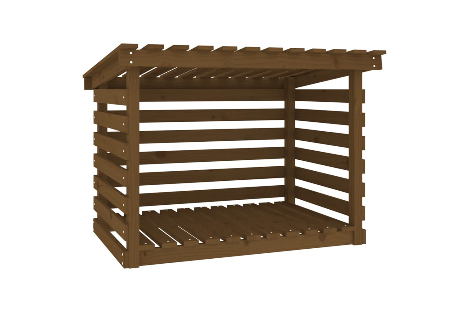 vidaXL 822230 Firewood Rack Honey Brown 108x73x79cm Solid Wood Pine