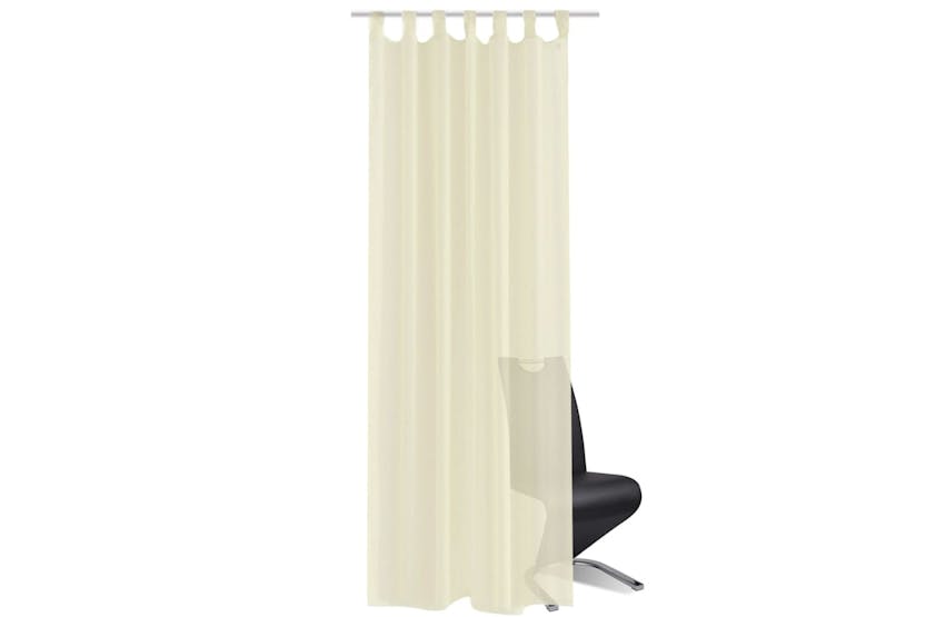 Vidaxl 130200 Cream Sheer Curtain 140 X 175 Cm 2 Pcs