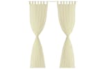 Vidaxl 130200 Cream Sheer Curtain 140 X 175 Cm 2 Pcs