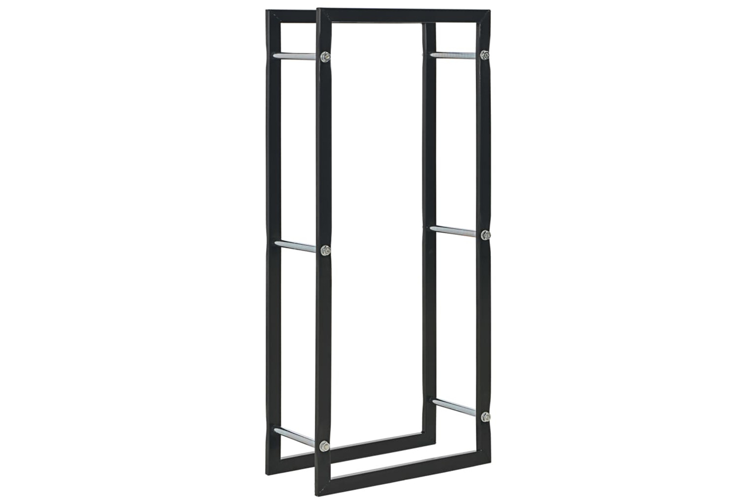 vidaXL 284700 Firewood Rack Black 44x20x100cm Steel