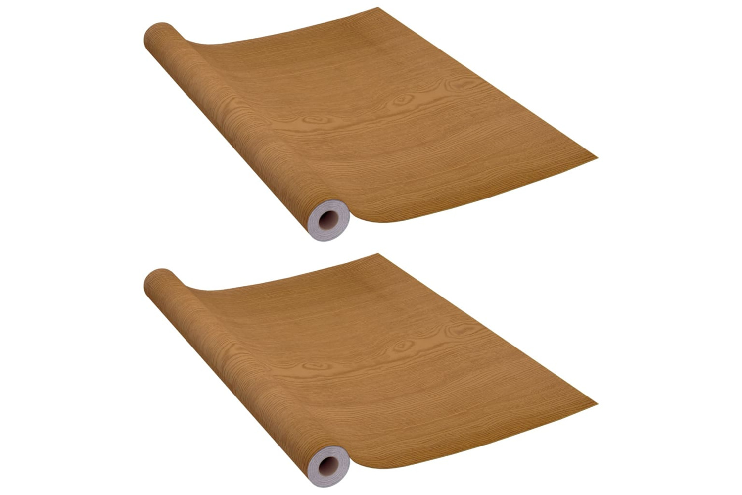 vidaXL Self-adhesive Door Films 2 Pcs Light Oak 210x90cm Pvc