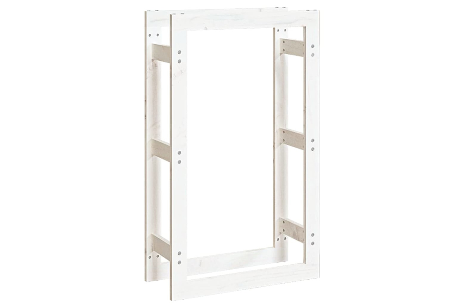 vidaXL 822413 Firewood Rack White 60x25x100cm Solid Wood Pine