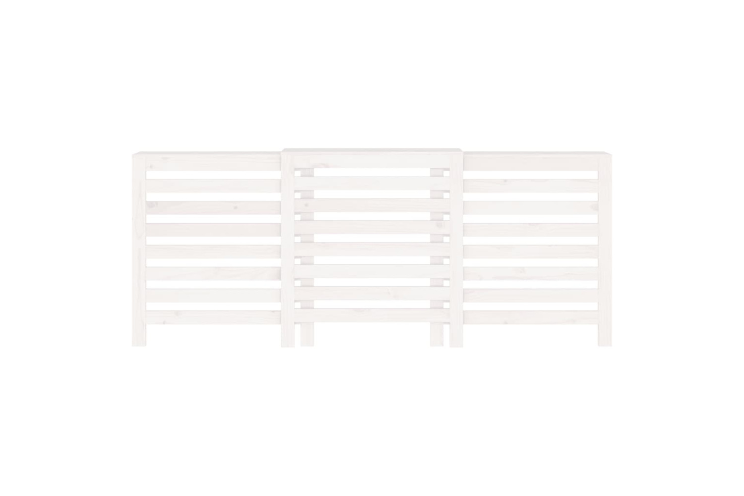vidaXL 822612 Radiator Cover White 210x21x85cm Solid Wood Pine