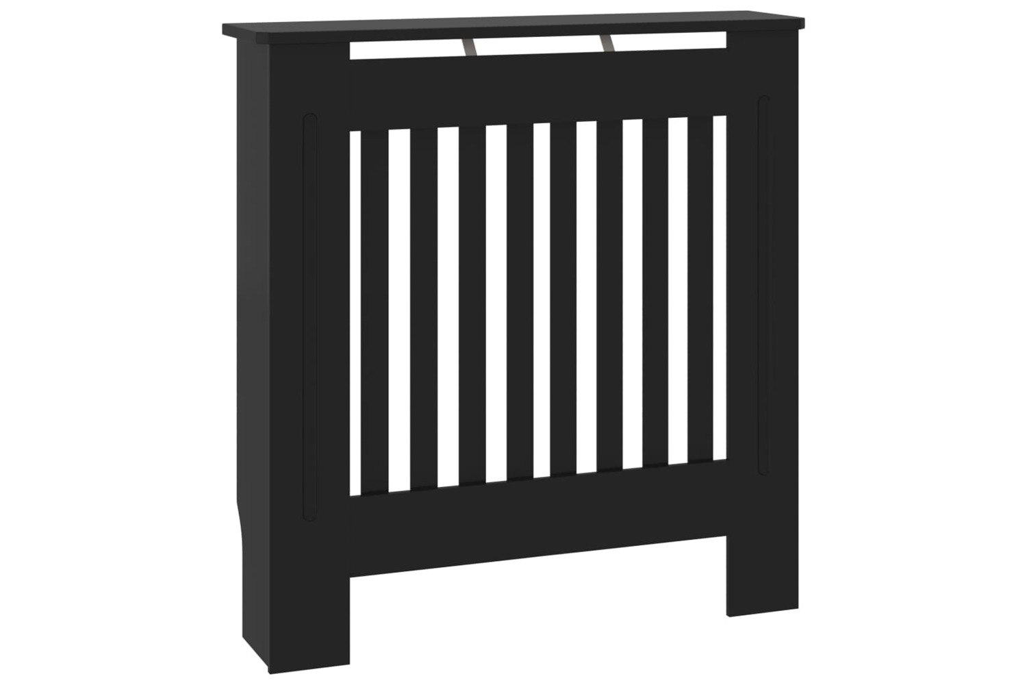 vidaXL Mdf Radiator Cover Black 78cm