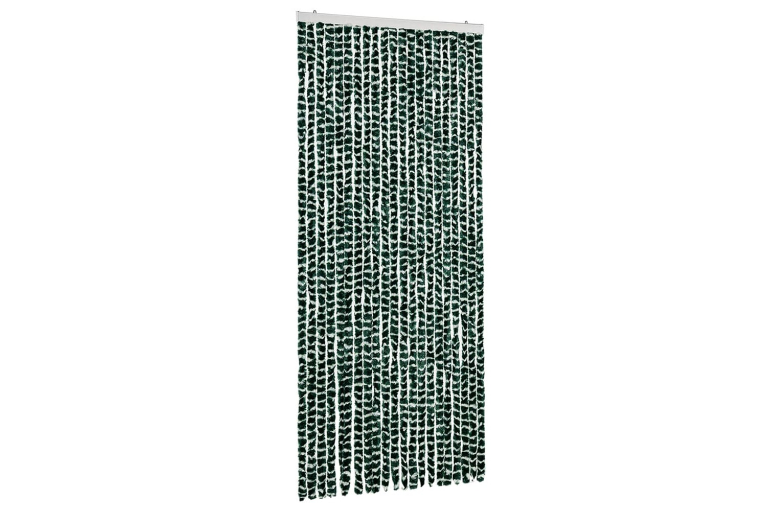 vidaXL Insect Curtain Green And White 90x220cm Chenille