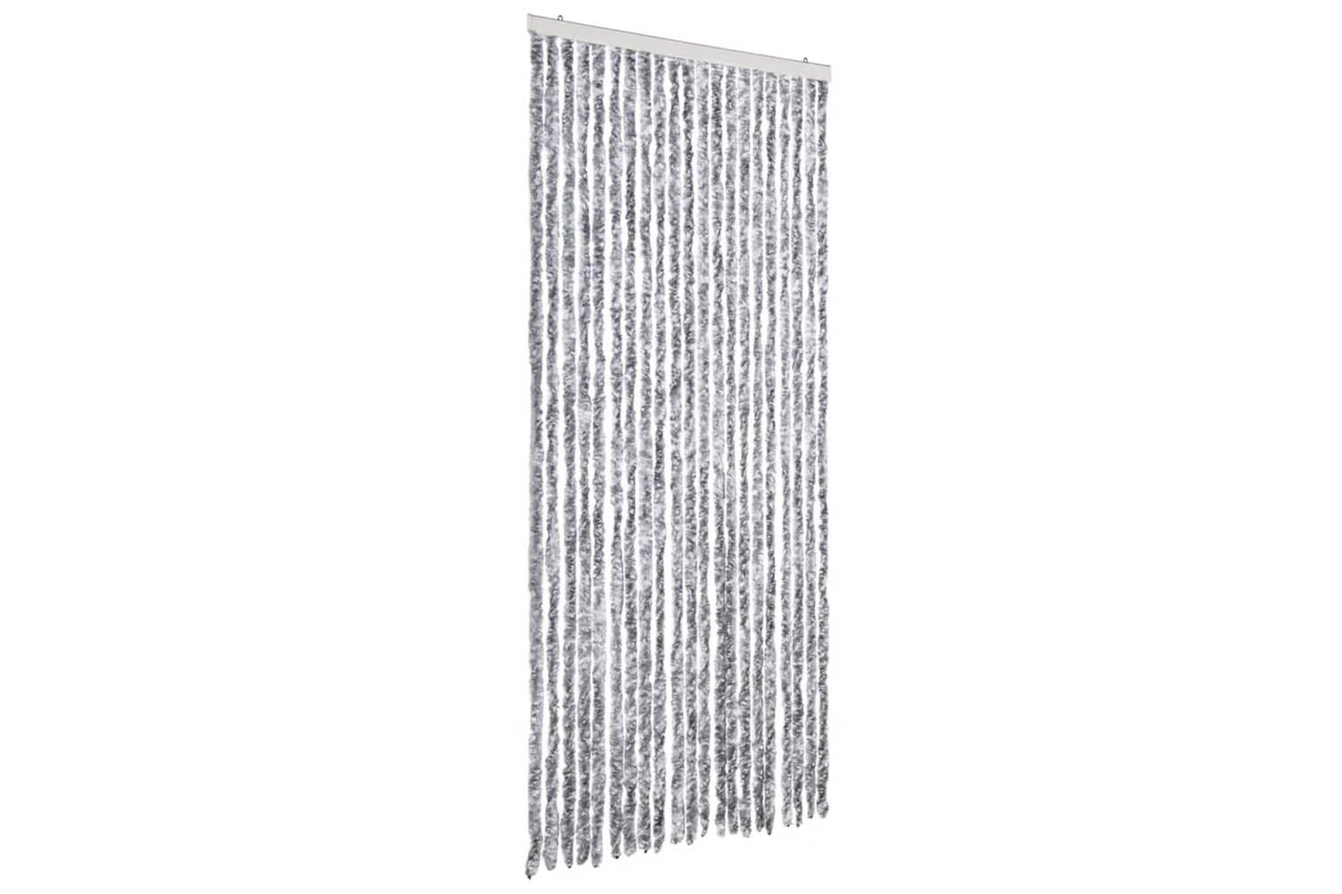vidaXL Insect Curtain White And Grey 90x200cm Chenille