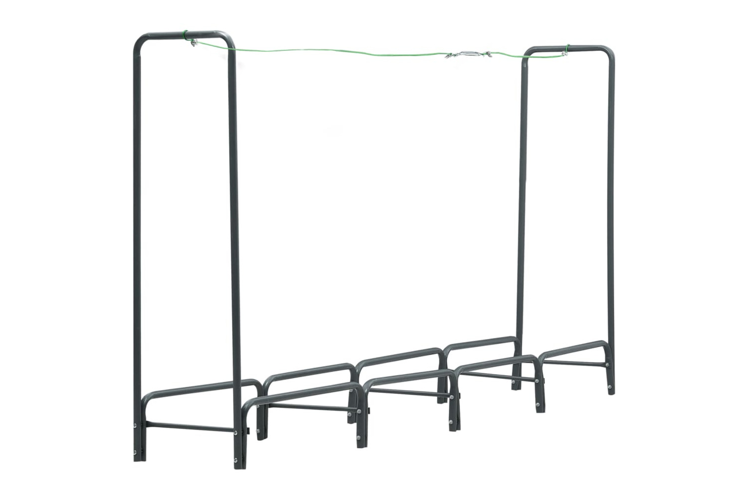 vidaXL 286291 Firewood Rack Anthracite 240x35x120cm Steel