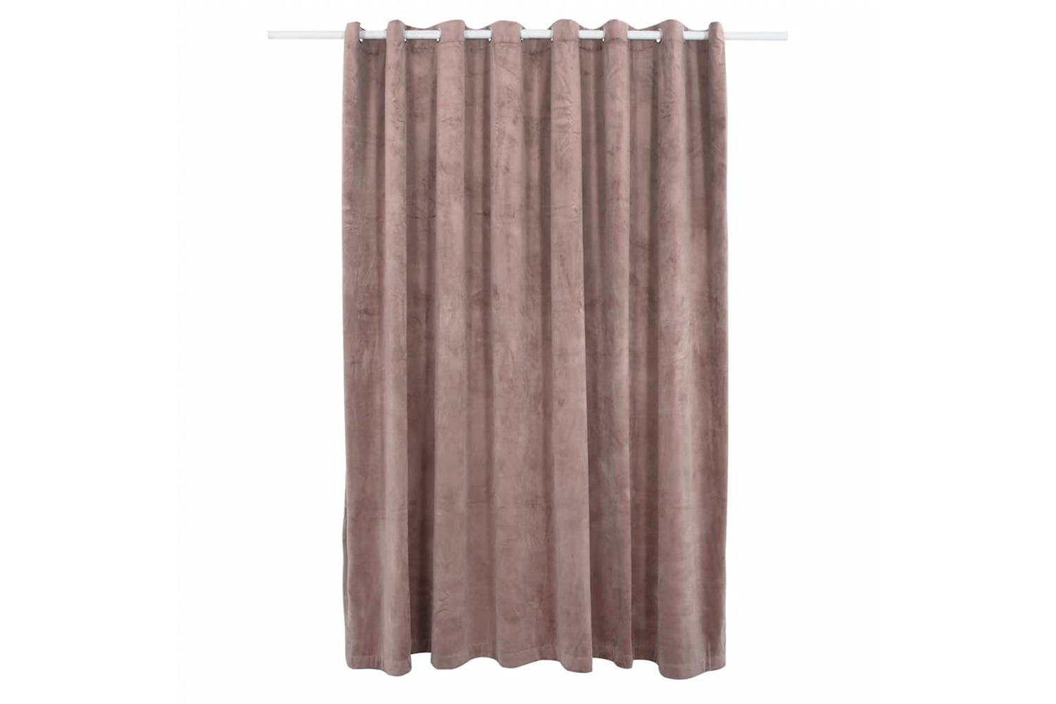 Vidaxl Blackout Curtain With Metal Rings Velvet Antique Pink 290x245 Cm
