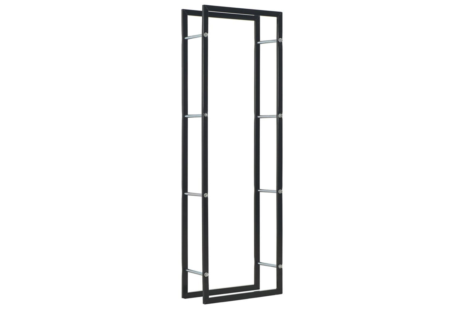 vidaXL 284699 Firewood Rack Black 50x20x150cm Steel