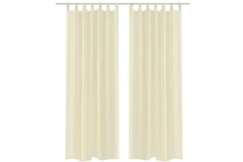 Vidaxl 130200 Cream Sheer Curtain 140 X 175 Cm 2 Pcs