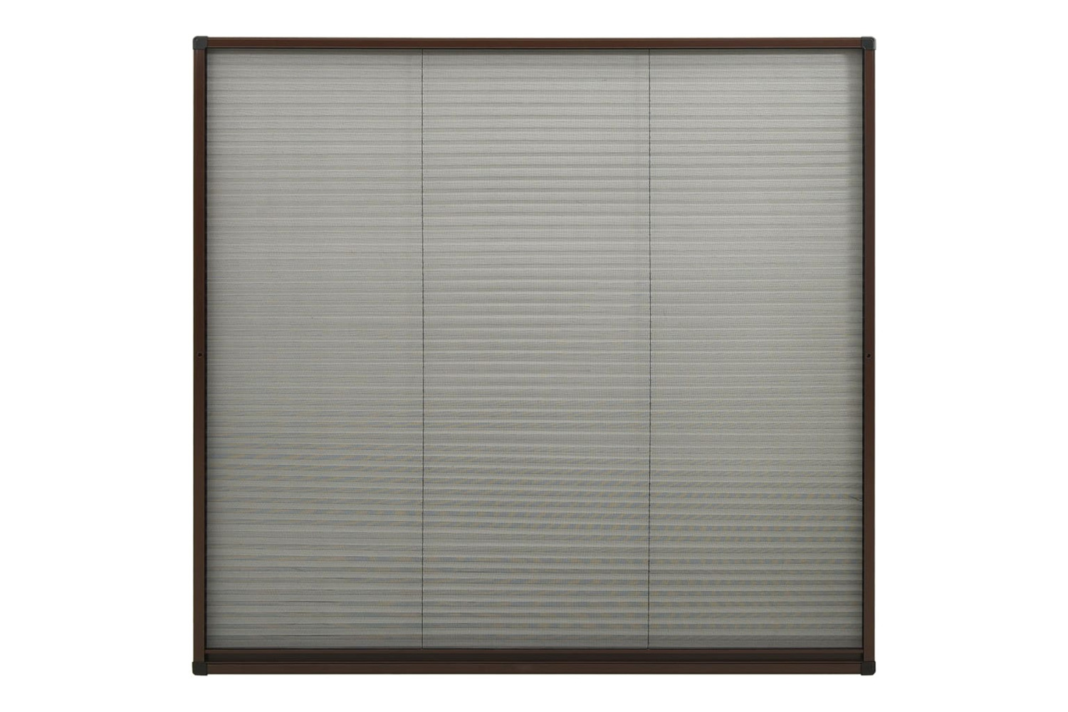 vidaXL 148657 Plisse Insect Screen For Windows Aluminium Brown 130x100cm