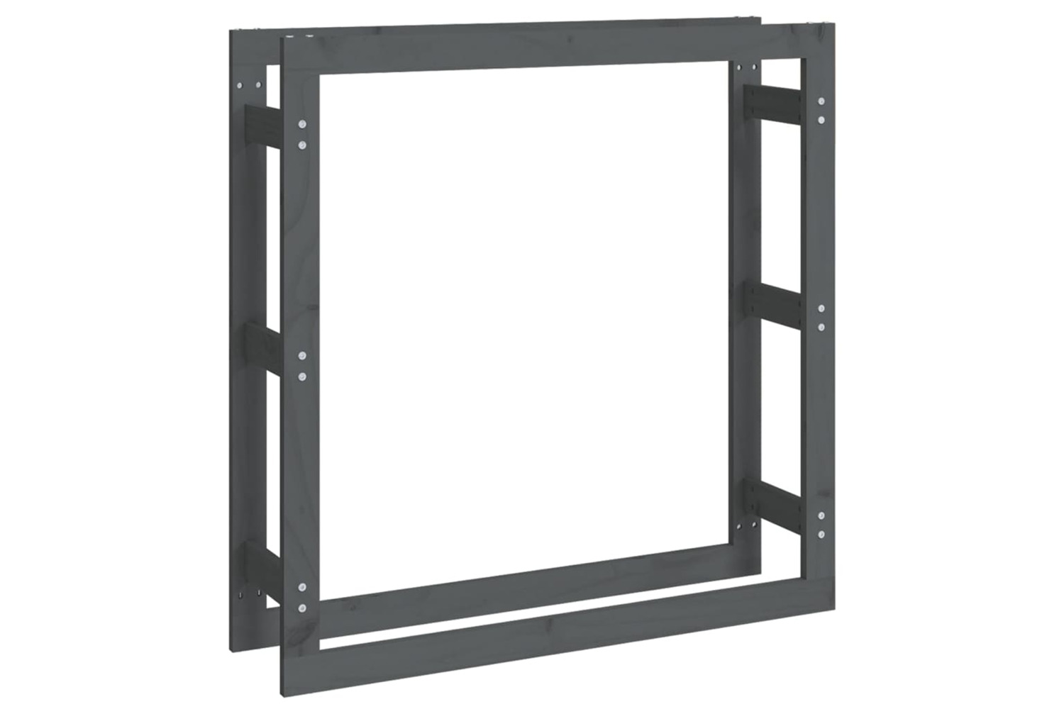 vidaXL 822424 Firewood Rack Grey 100x25x100cm Solid Wood Pine