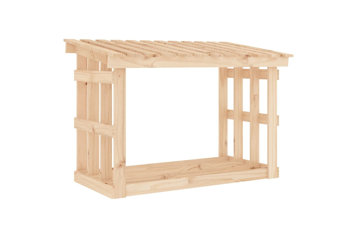 vidaXL 822432 Firewood Rack 108x64.5x77cm Solid Wood Pine