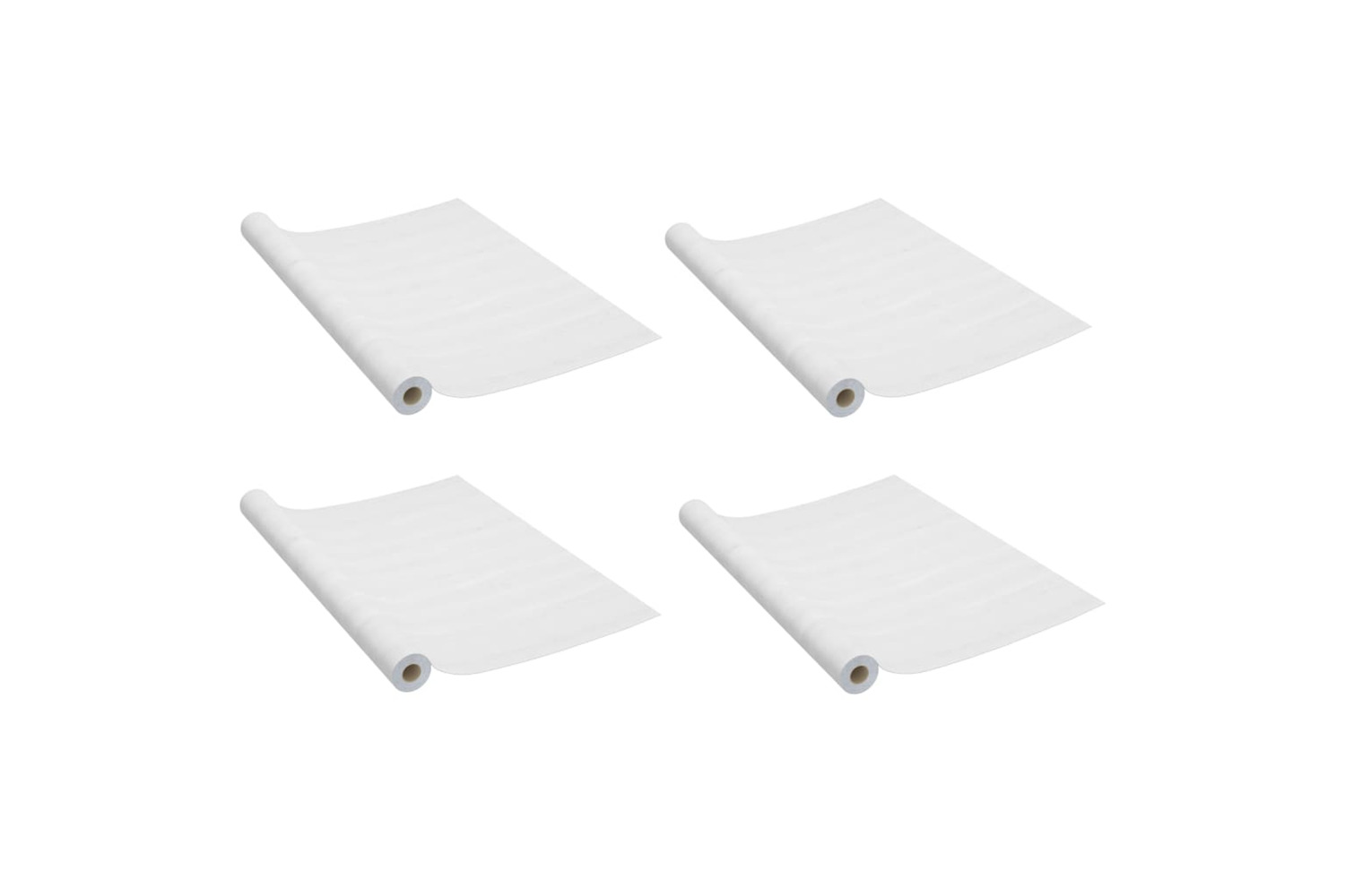 vidaXL 3059642 Self-adhesive Door Films 4 Pcs White Wood 210x90cm Pvc