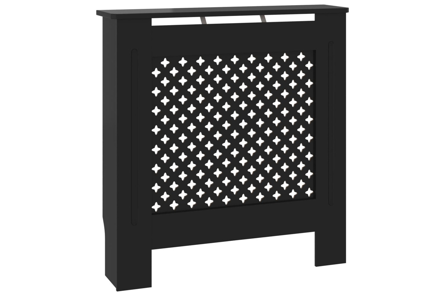 vidaXL Mdf Radiator Cover Black 78cm