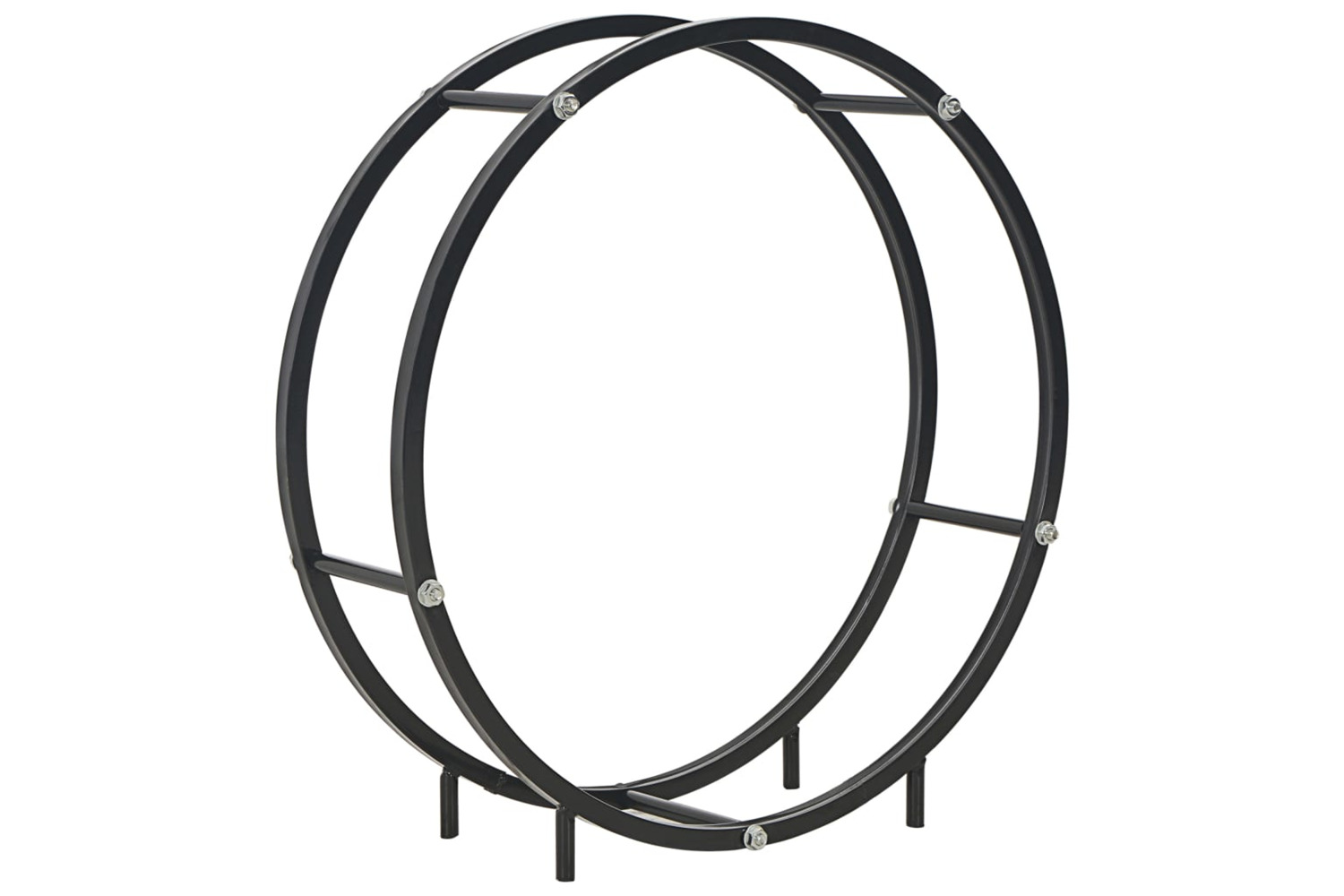 vidaXL 284701 Firewood Rack Black 70x20x70cm Steel