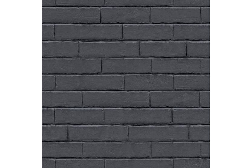 Noordwand 440417 Good Vibes Wallpaper Chalkboard Brick Wall Black And Grey