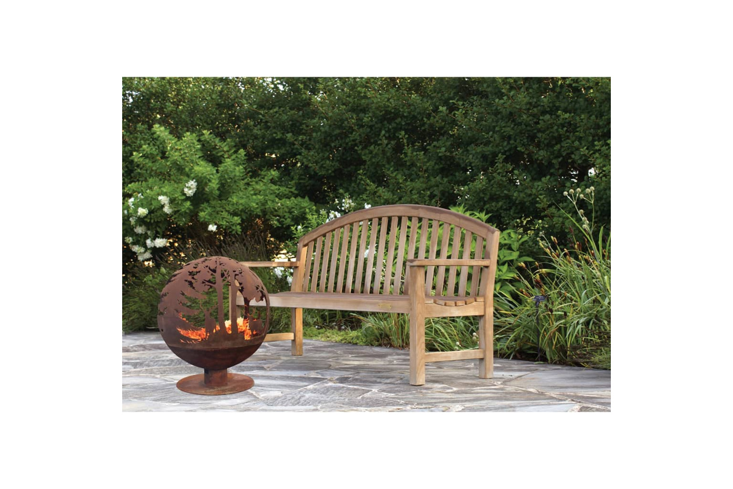 Esschert Design 411462 Fire Pit Laser Cut 57.5x57.5x66 Cm Rust Ff261