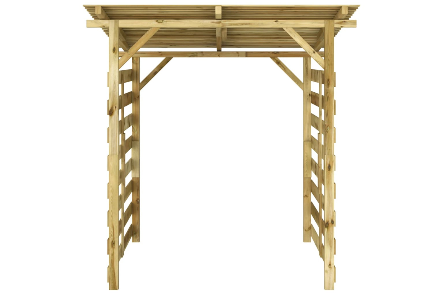 vidaXL 43324 Garden Firewood Storage Shed Impregnated Pinewood