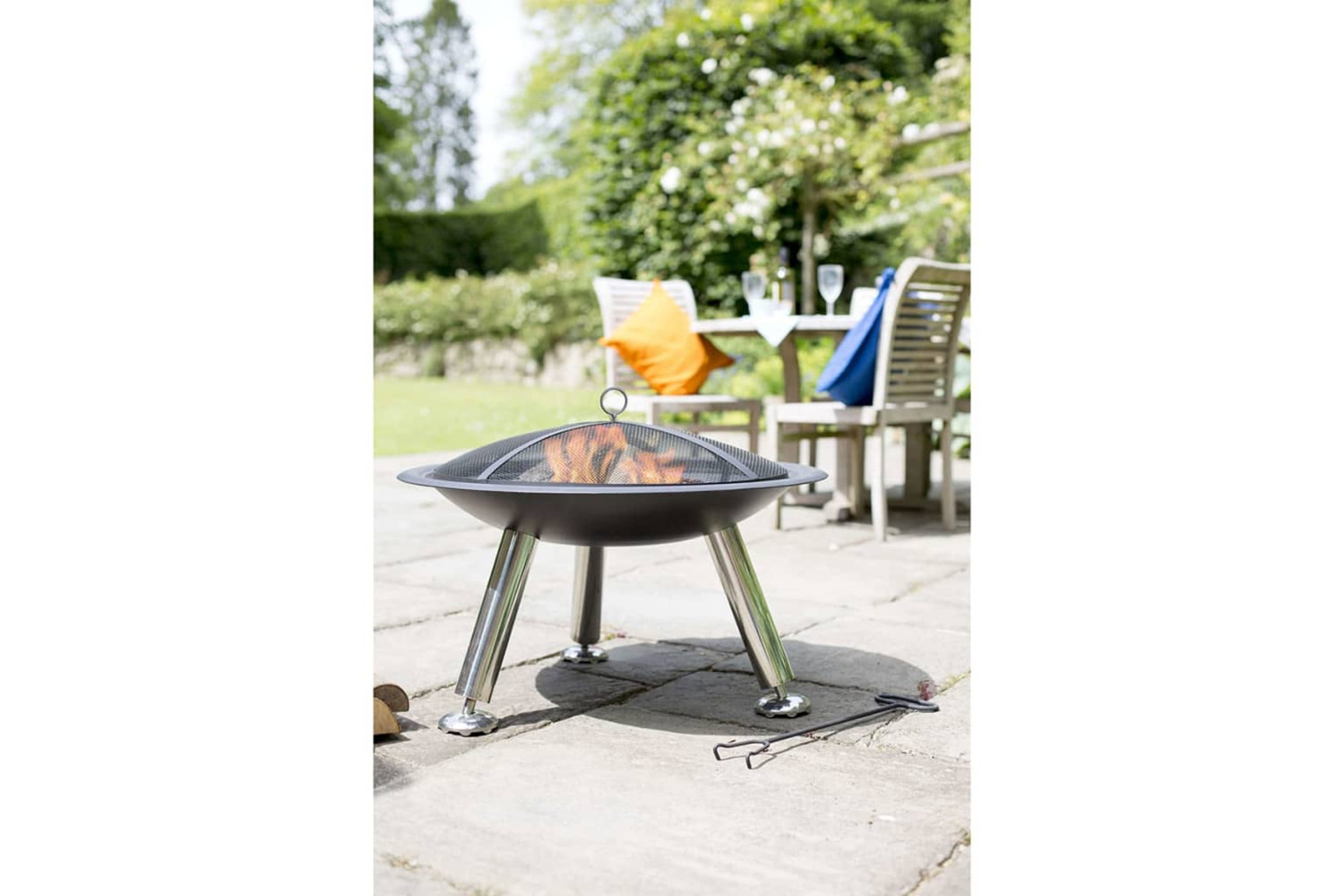 Redfire Fire Bowl Chicago Black Steel 75 Cm 85013