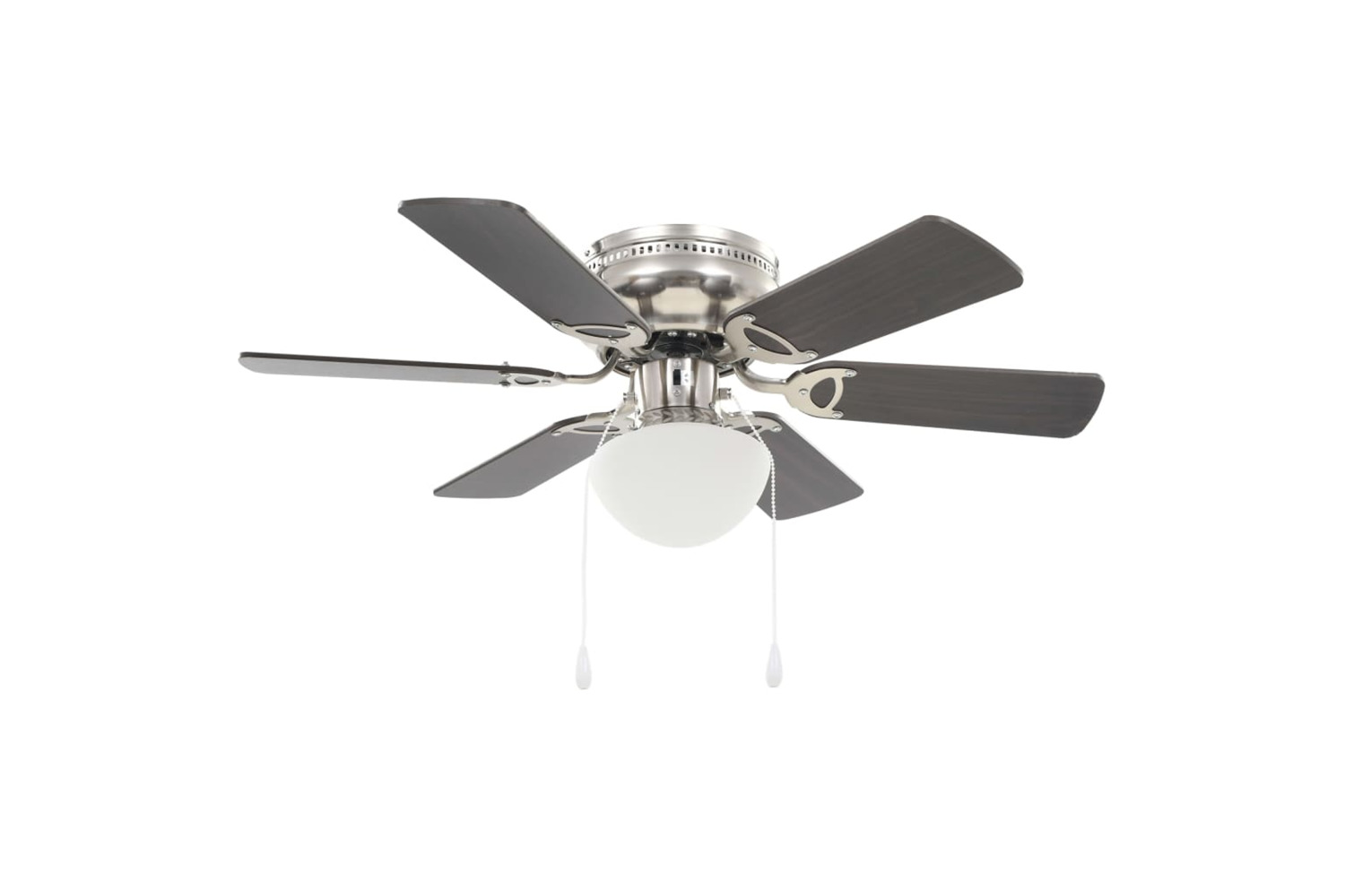 vidaXL 50537 Ornate Ceiling Fan With Light 82cm Dark Brown
