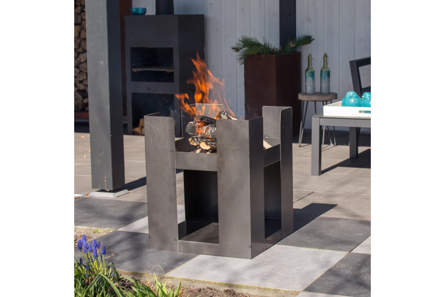 Redfire Fire Pit Hollola Grey Steel