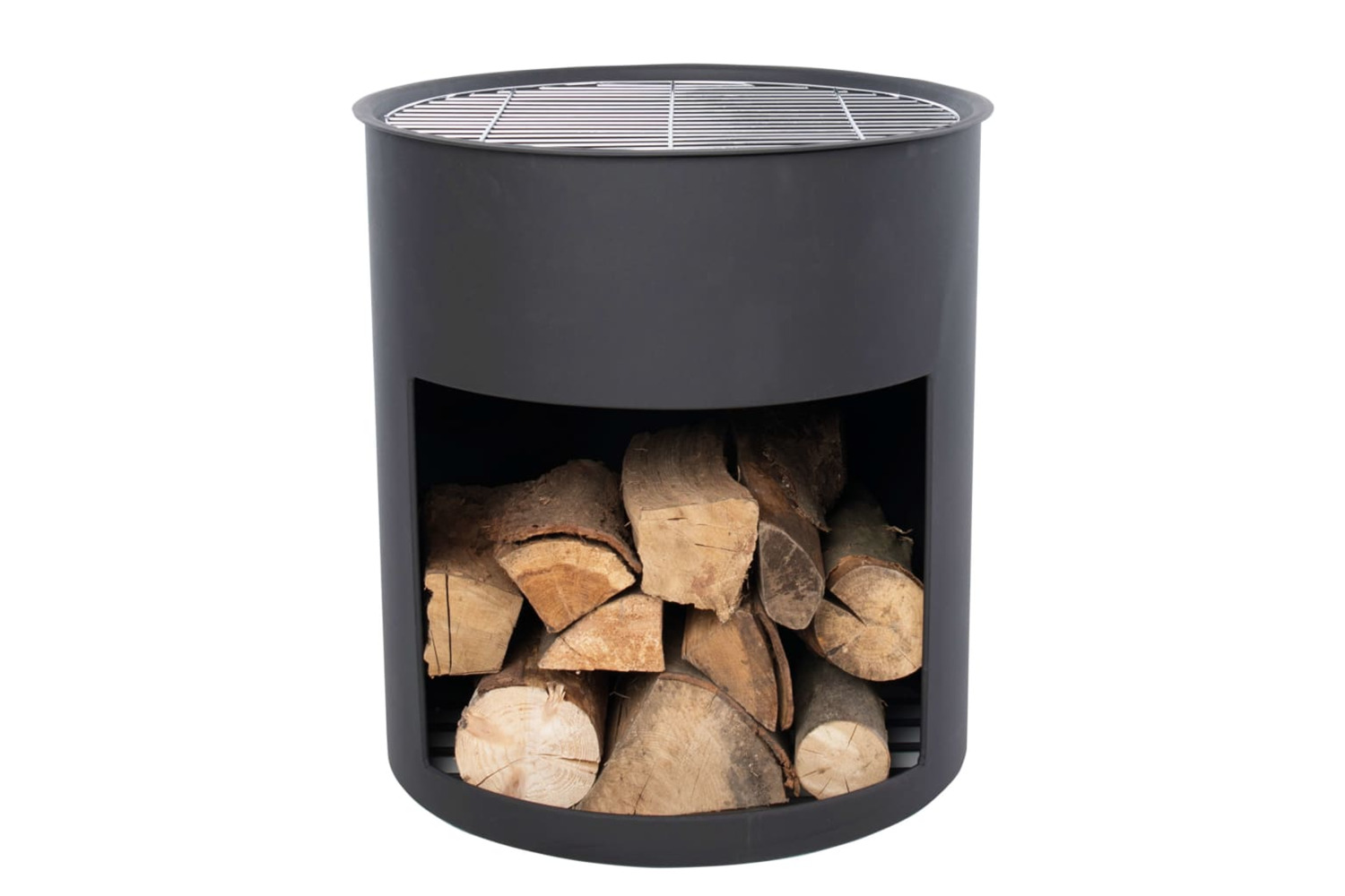 Redfire 429040 Fire Barrel Milshire Black Steel