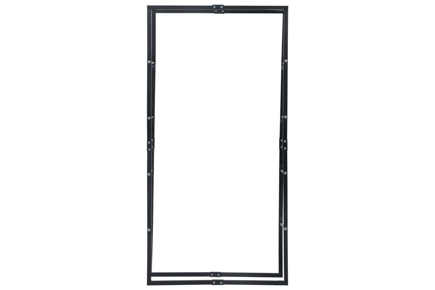 vidaXL 286286 Firewood Rack Black 100x25x200cm Steel