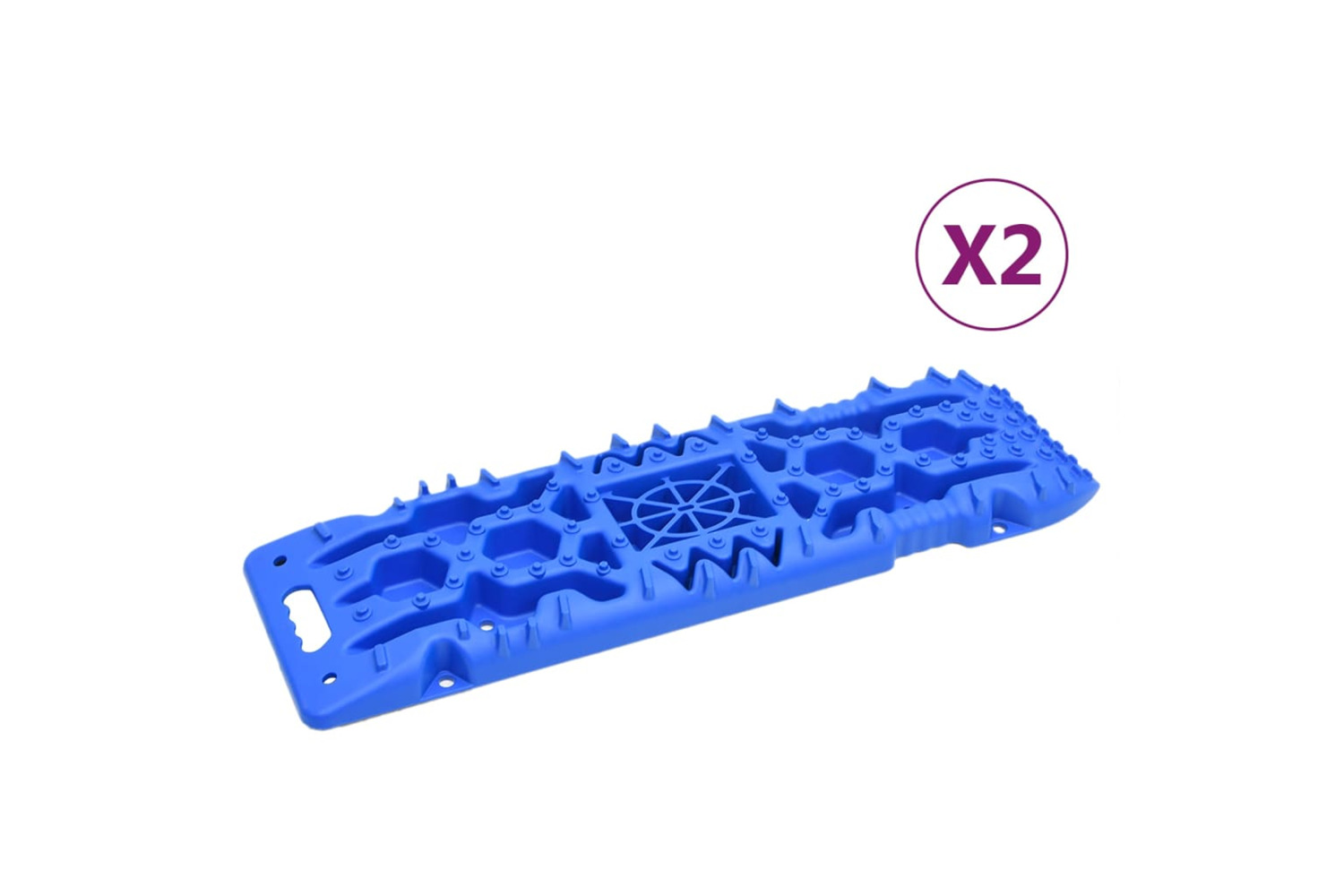 vidaXL 210773 Traction Boards 2 Pcs Blue 107x31x7cm Nylon