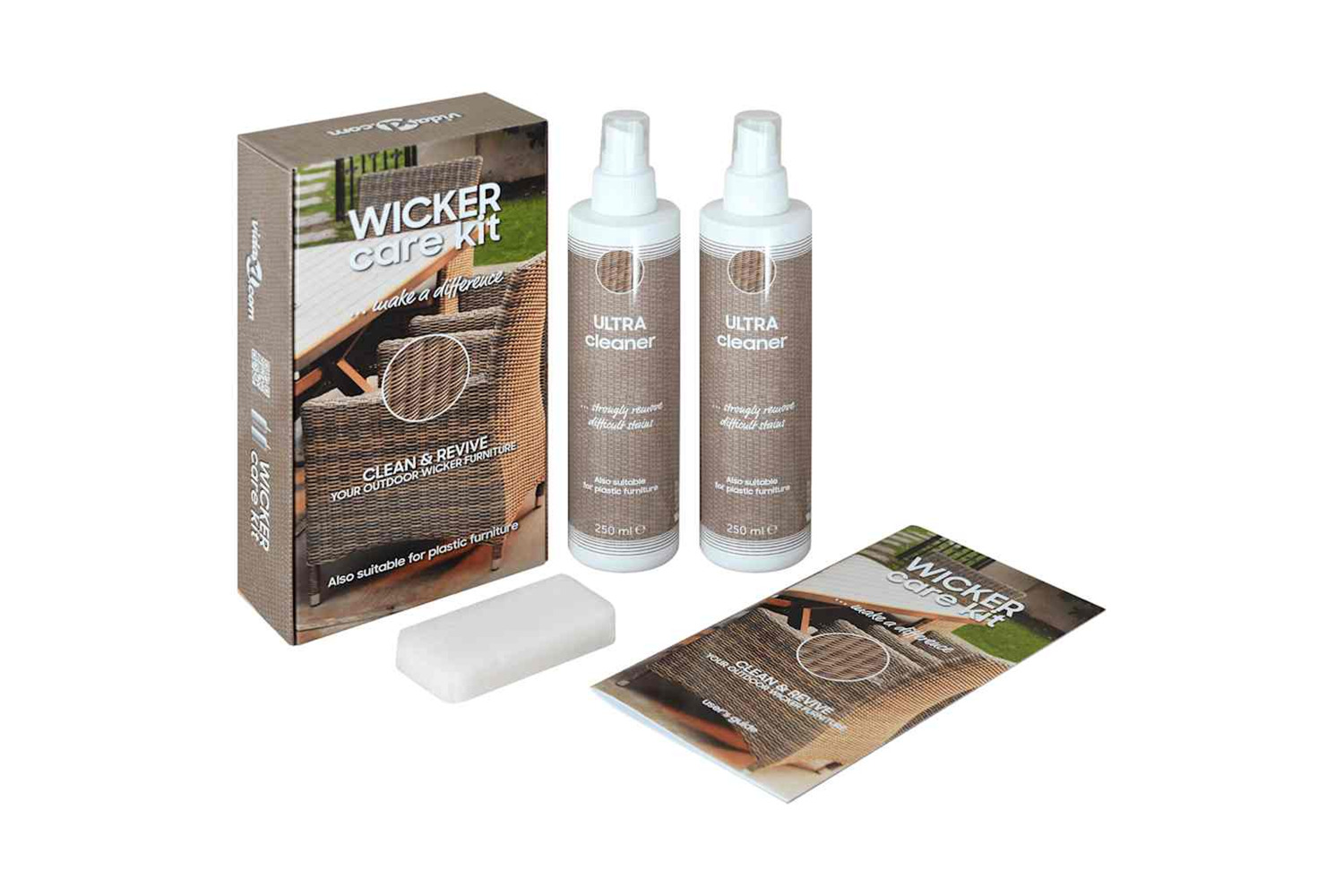 Vidaxl Rattan And Textilene Care Kit For Garden Furniture 2x250ml