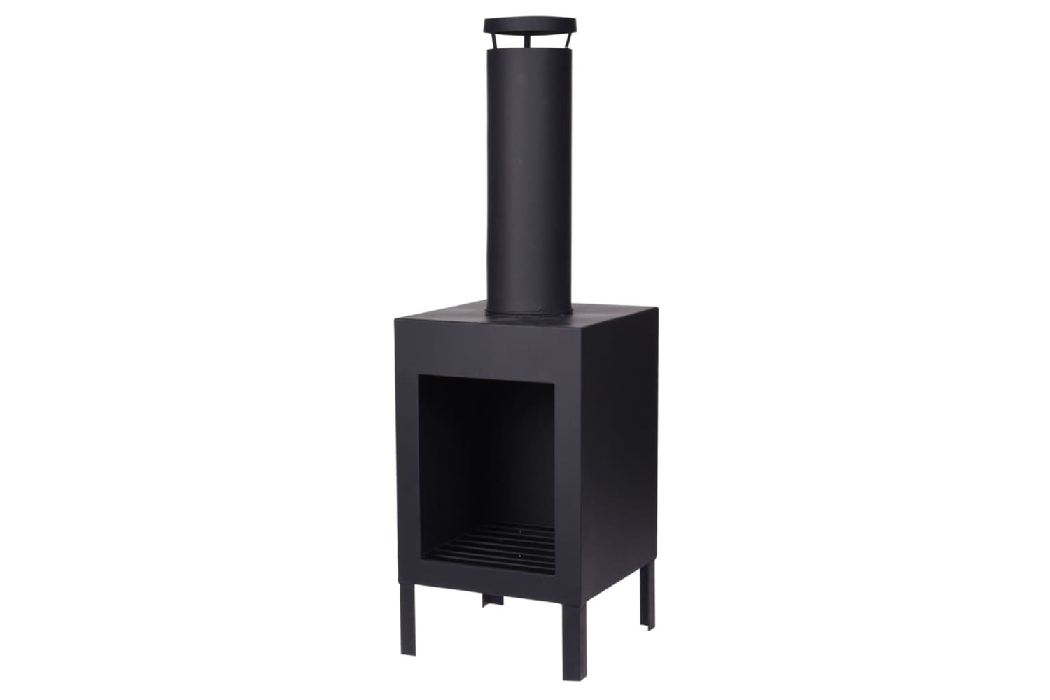 Progarden 442164 Fireplace With Chimney 100 Cm Black