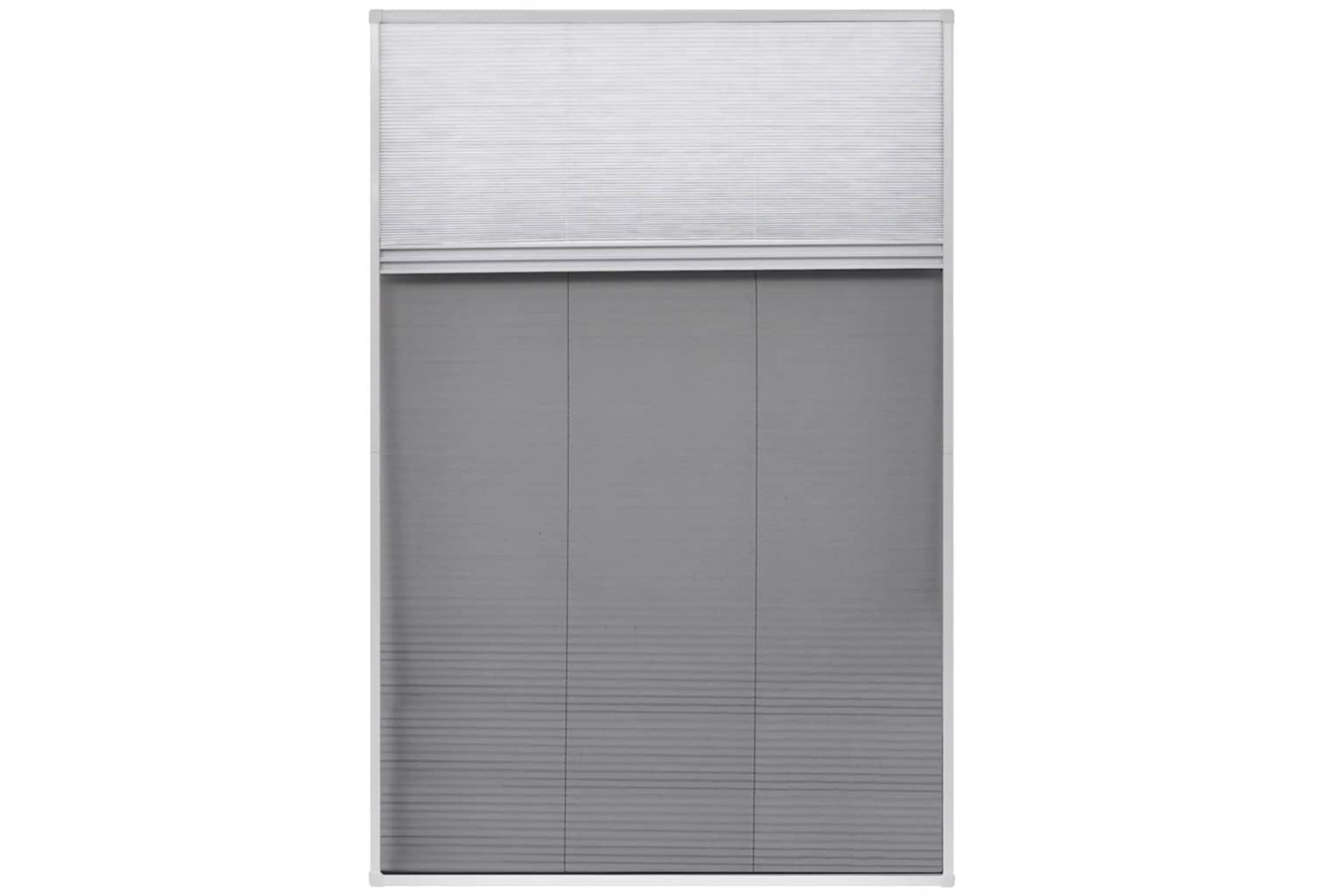 vidaXL 142617 Plisse Insect Screen For Windows Aluminium 80x120cm With Shade