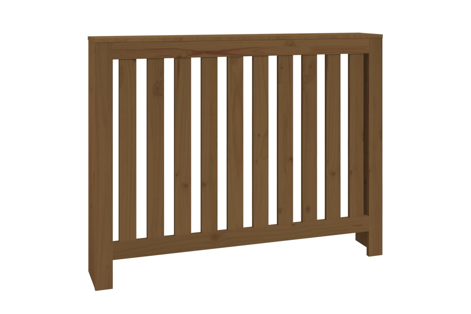 vidaXL 822574 Radiator Cover Honey Brown 108.5x19x84cm Solid Wood Pine