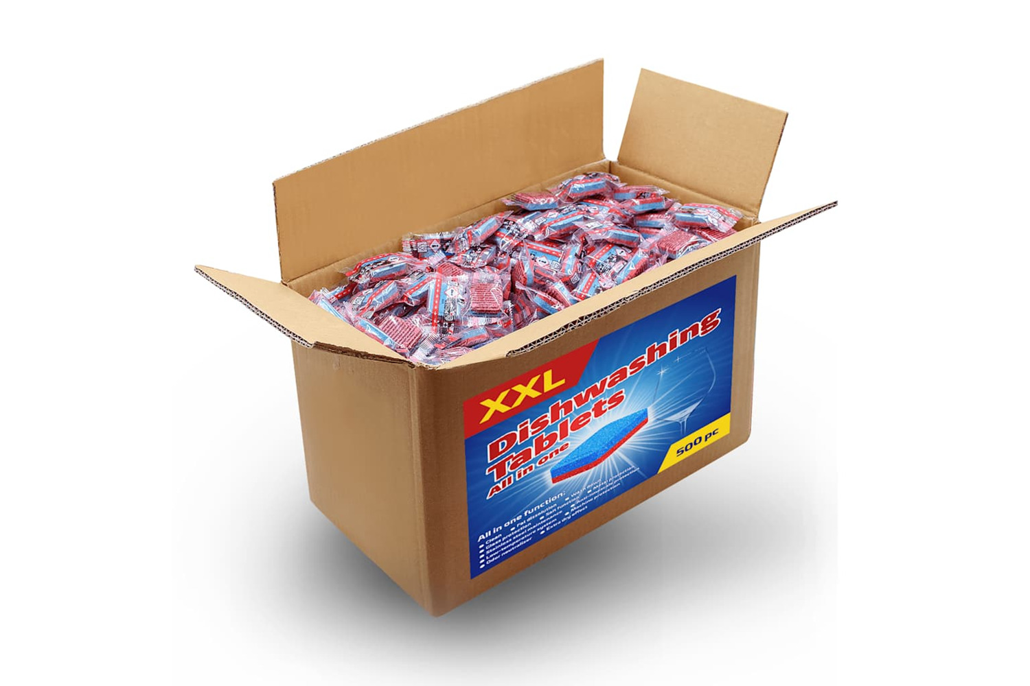 Vidaxl 12-in-1 Dishwasher Tablets 500 Pcs 9 Kg