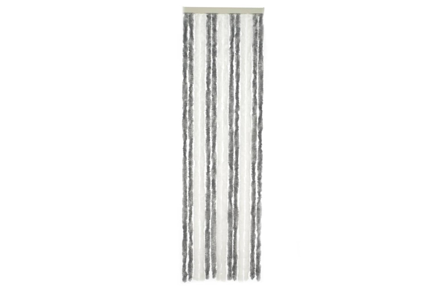 Travellife 441479 Fly Curtain For Door Chenille Basic 185x56 Cm Grey And White