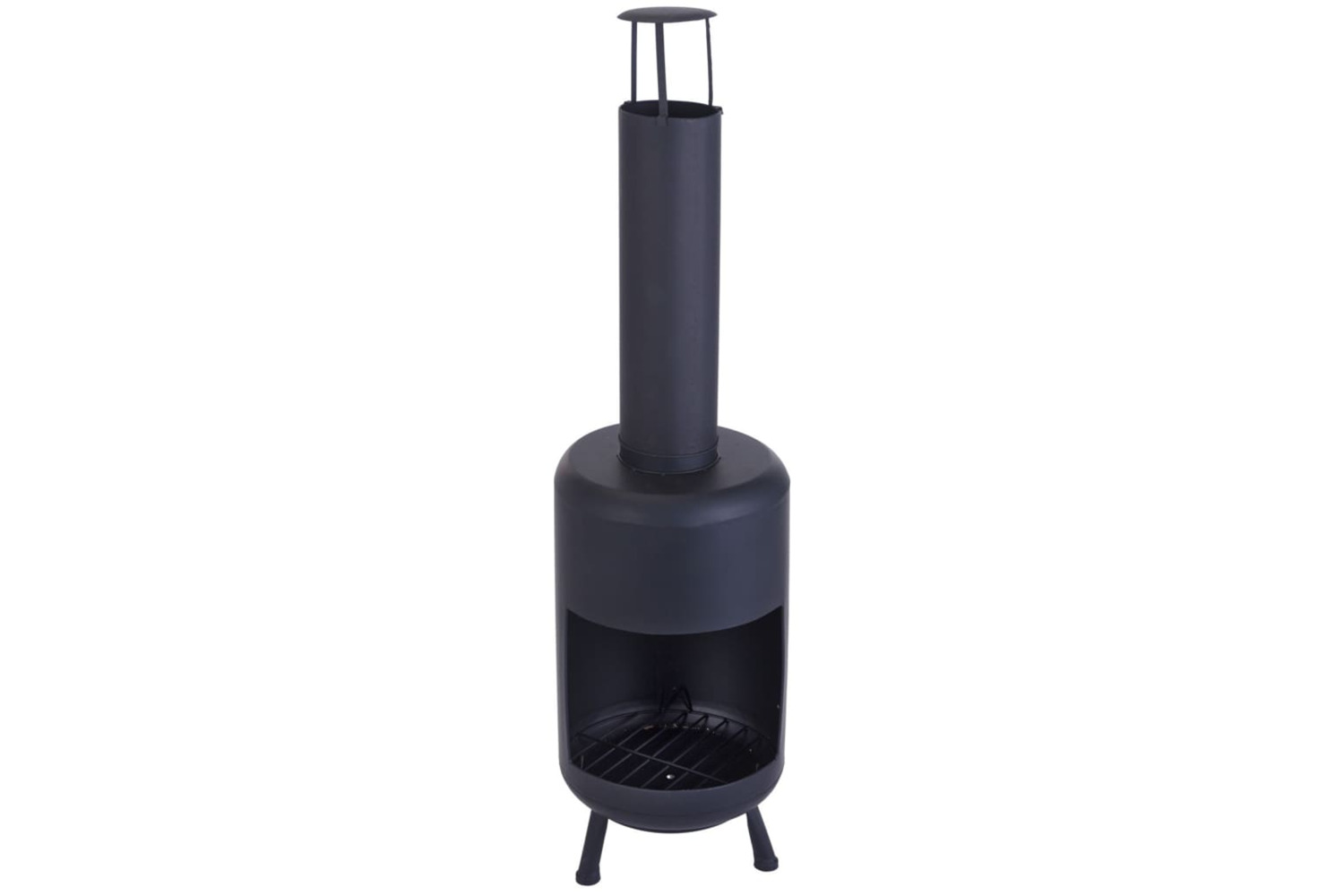 Progarden 436115 Ambient Fireplace With Chimney Black