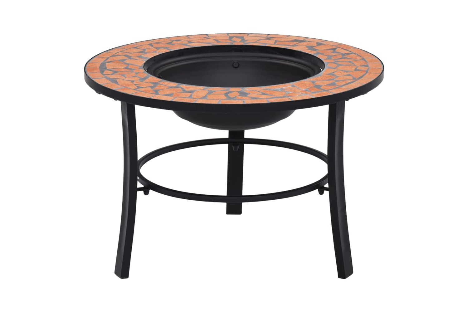 vidaXL 46719 vidaXL Mosaic Fire Pit Terracotta 68cm Ceramic