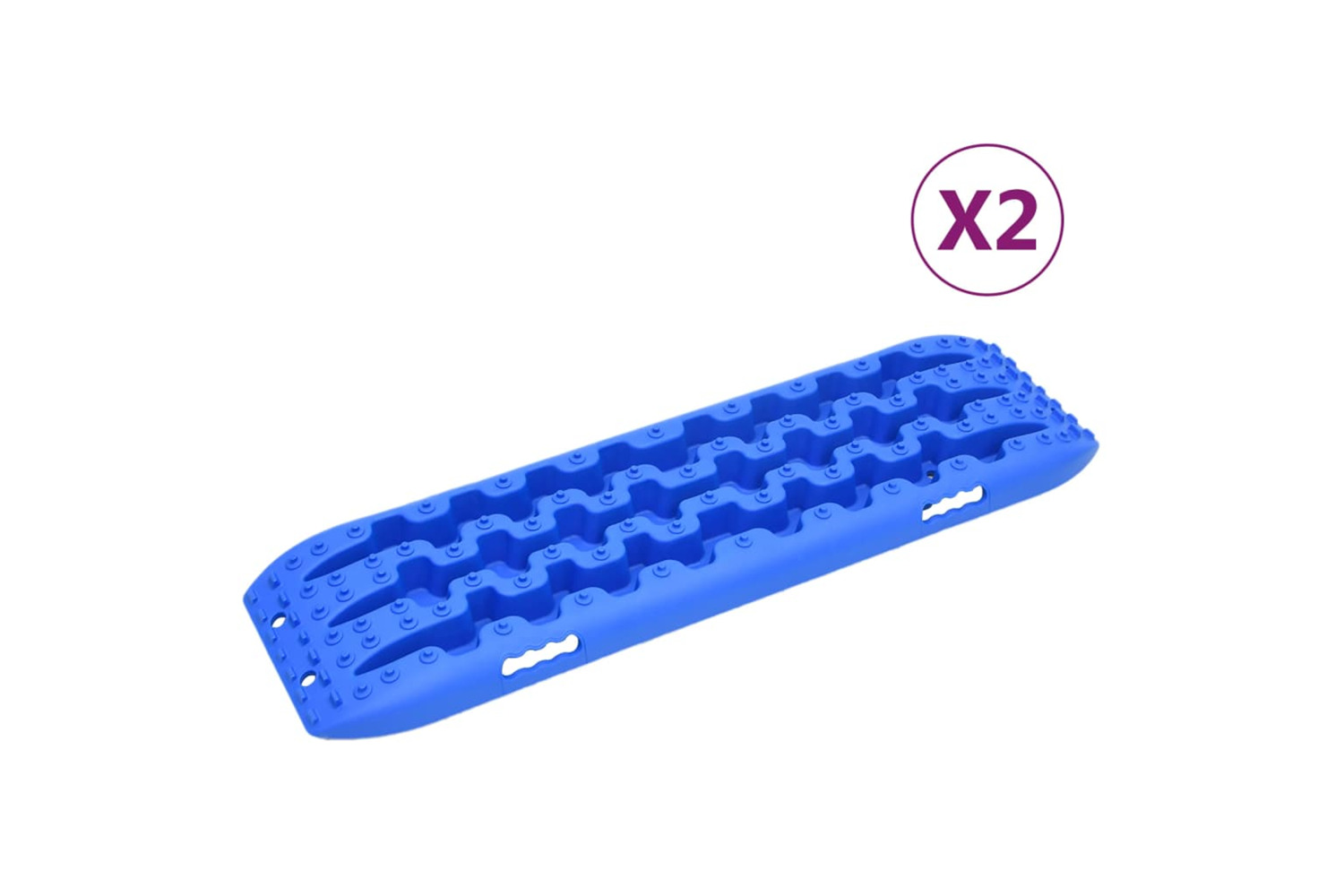 vidaXL 210776 Traction Boards 2 Pcs Blue 106x30.5x7cm Nylon