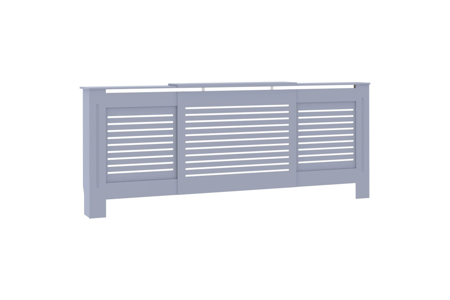 vidaXL Mdf Radiator Cover Grey 205cm