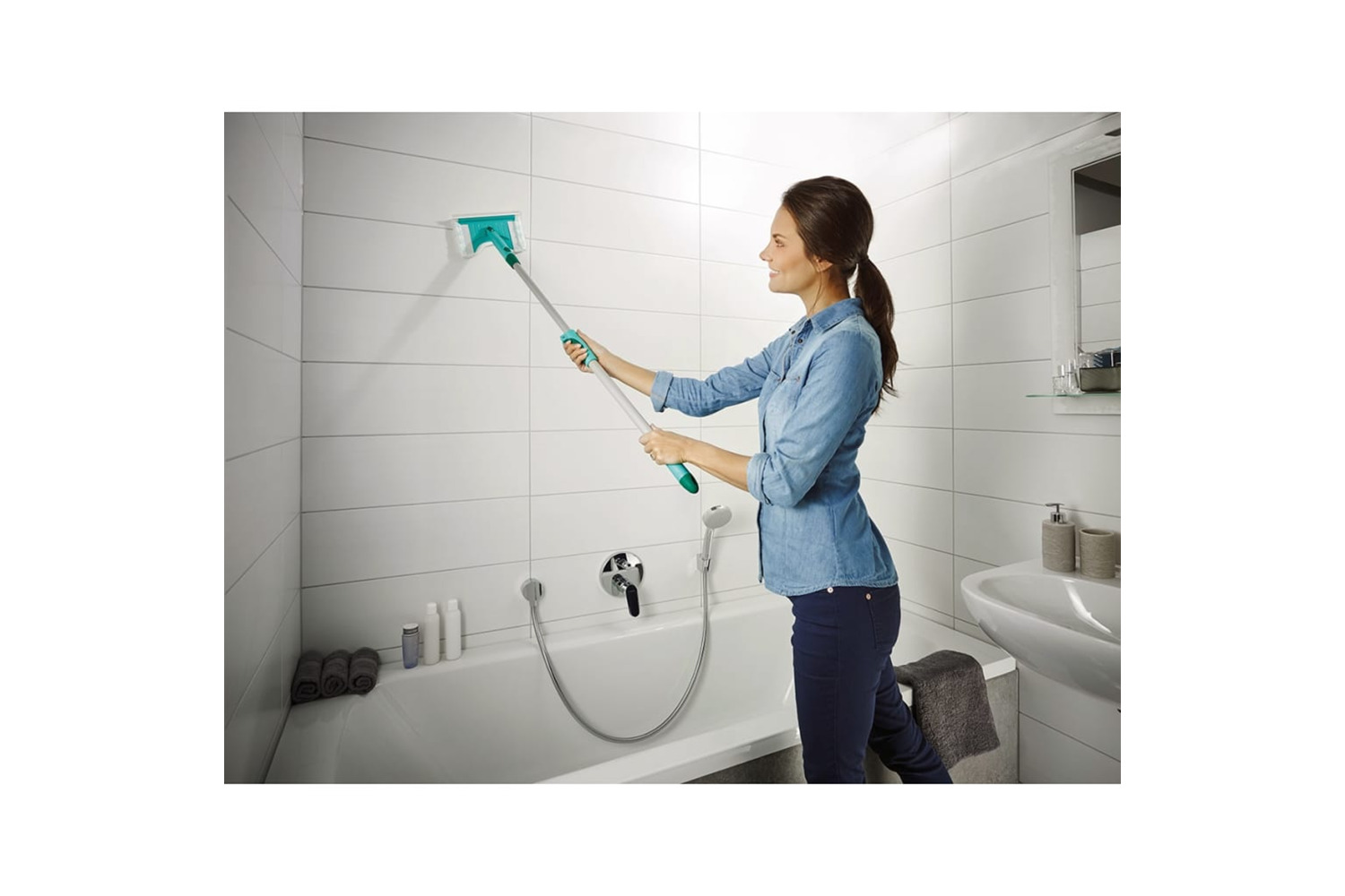 Leifheit 415714 Tile And Bath Cleaner Flexi Pad 41701