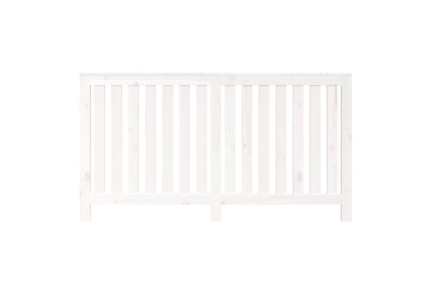 vidaXL 822577 Radiator Cover White 153x19x84cm Solid Wood Pine