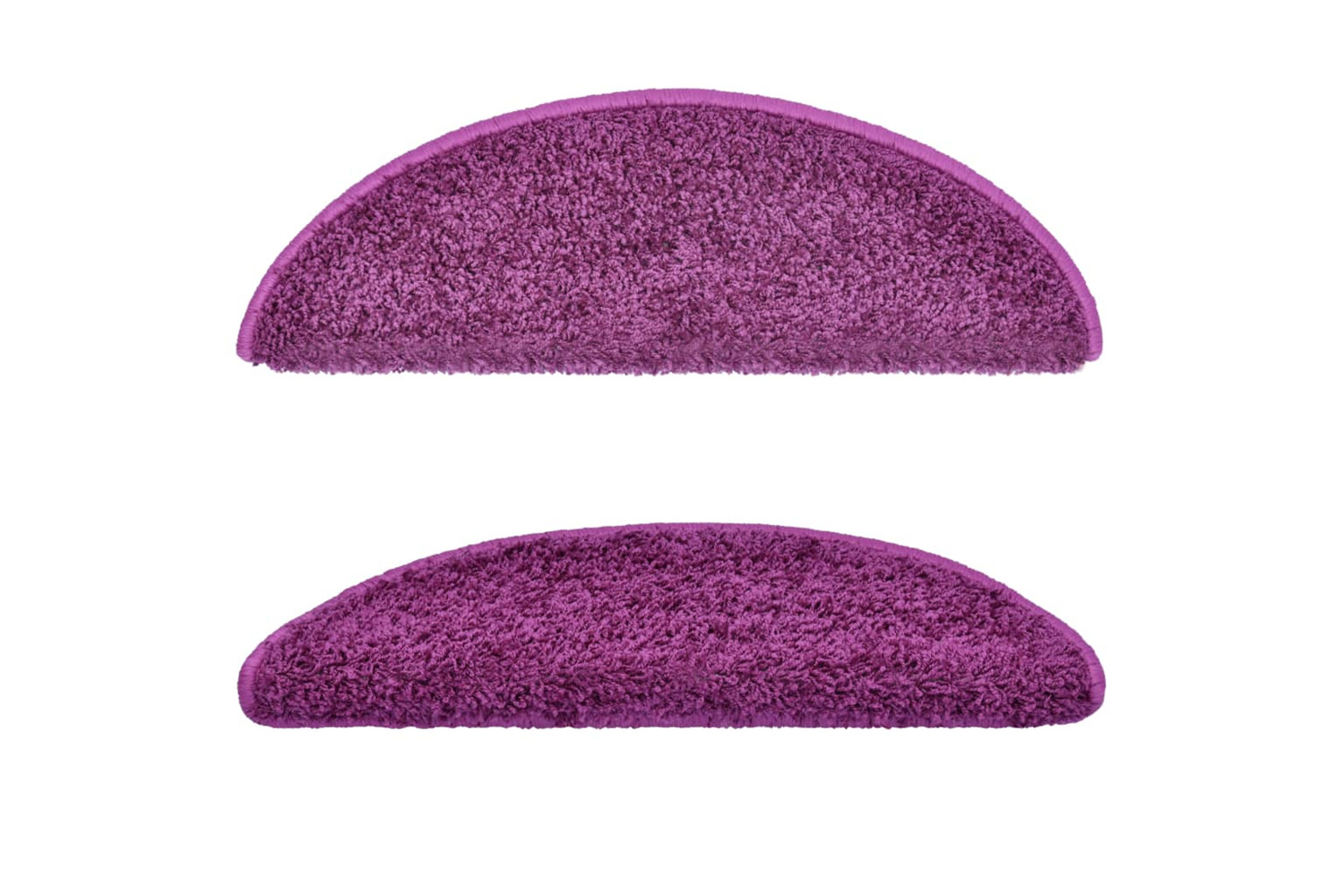 vidaXL 133897 Carpet Stair Treads 15 Pcs Violet 56x17x3cm